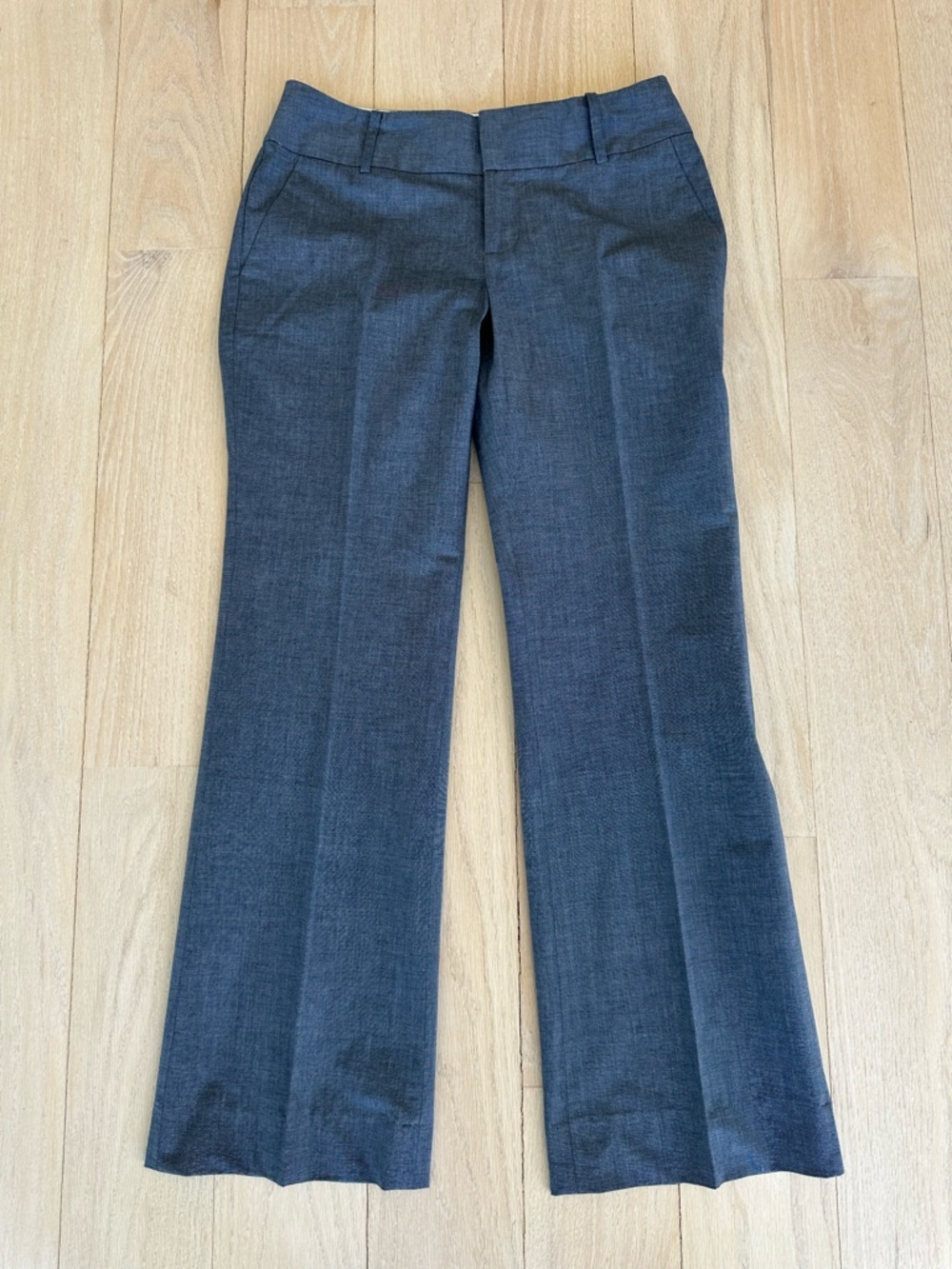 Banana Republic Martin Fit Heather Blue Gray Cotton Dress Pants 4